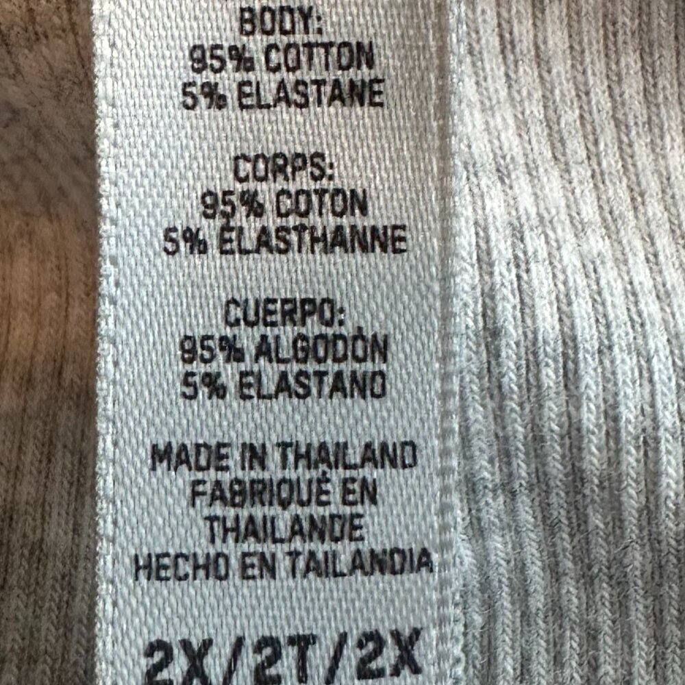 Skims Grey Ribbed Stretch Bodycon Dress Mini Crew Neck Lounge Size 2X Women's - Picture 8 of 9